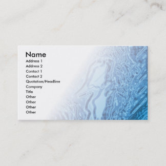 water business card