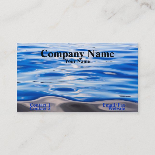 Water business card (Front)