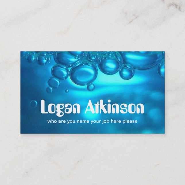 water business card (Front)