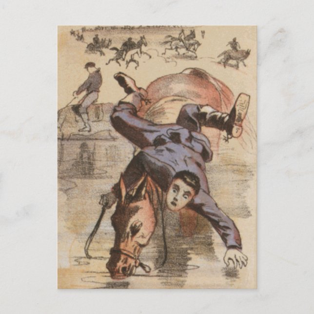 Water Call Life in the Camp Postcard (Front)