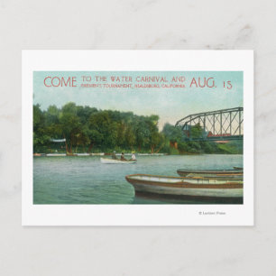 Water Carnival and Firemen's Tournament Promotio Postcard