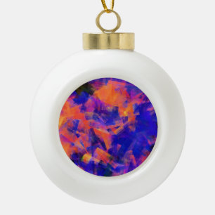 WATER CERAMIC BALL CHRISTMAS ORNAMENT