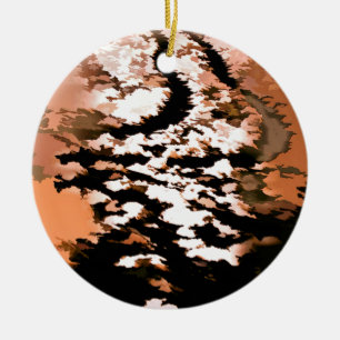 WATER CERAMIC TREE DECORATION