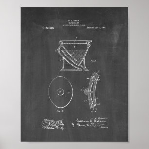 Water-closet - Toilet Patent - Chalkboard Poster