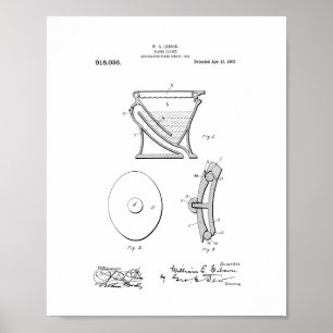 Water-closet - Toilet Patent Poster