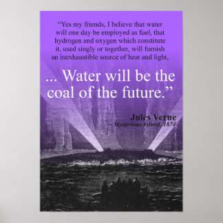 Water...coal of the future - Poster (purple)