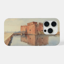 Water color painting style image of Paphos Castle