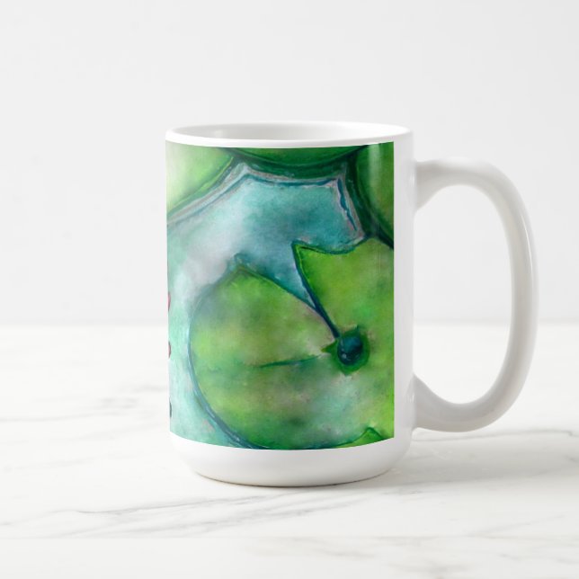 water colour art on a mug (Right)