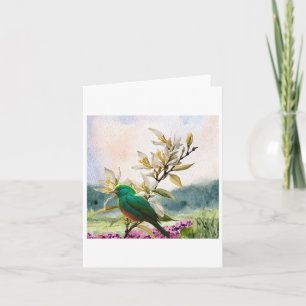 Water Colour Arts Sticker  Card