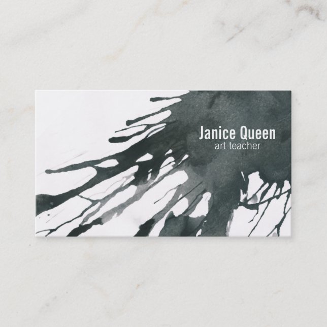 Water Colour Business Card (Front)