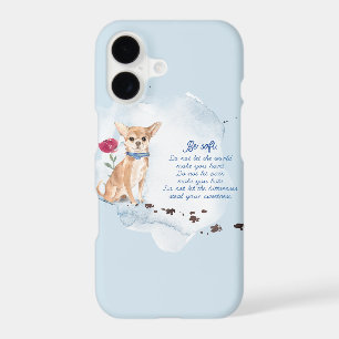 Water Colour Chihuahua Dog and lovely quote