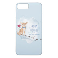 Water Colour Chihuahua Dog and lovely quote