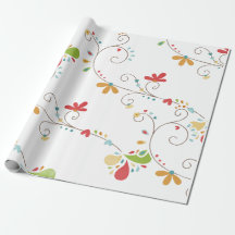 Water Colour Flowers Pattern Custom Background