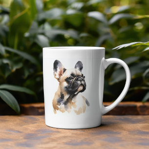 Water Colour French Bull PERSONALIZE Coffee Mug
