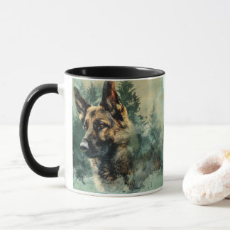 Water Colour German Shepherd Mug