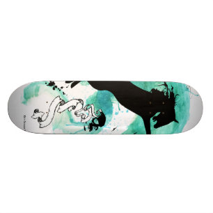 Water Colour Horse - Skateboard