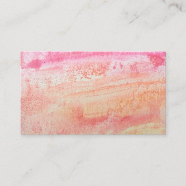 Water Colour Natural Texture Style Business Card (Front)