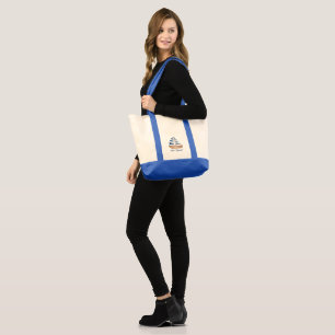 Water colour Nautical Wheel Summer Vacation Tote Bag