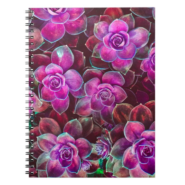 Water colour pattern with camellia flower. Floral  Notebook (Front)