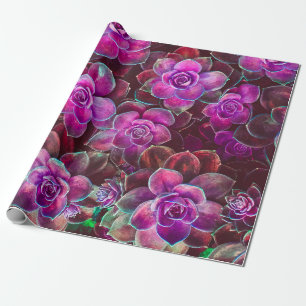 Water colour pattern with camellia flower. Floral  Wrapping Paper