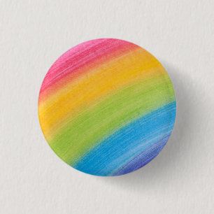 Water Colour Rainbow 3 Cm Round Badge