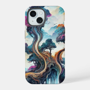 Water colour scenery landscape phone case