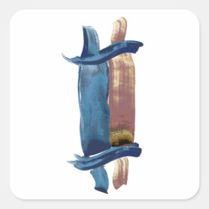 Water Colour Torah Square Sticker