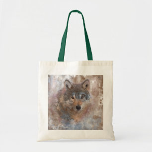 Water colour Wolfs Tote Bag