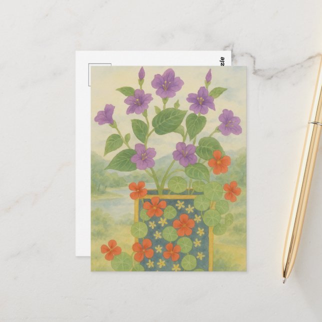 Water colouring painting Postcard (Front/Back In Situ)