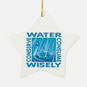 Water Conservation Ceramic Tree Decoration