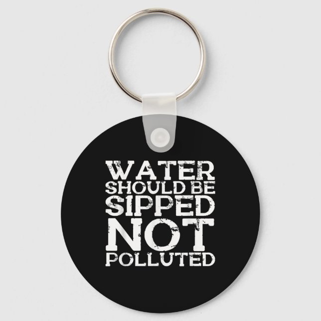 Water Conservation Environmental Protection World Key Ring (Front)