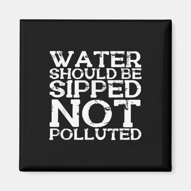 Water Conservation Environmental Protection World Magnet (Front)