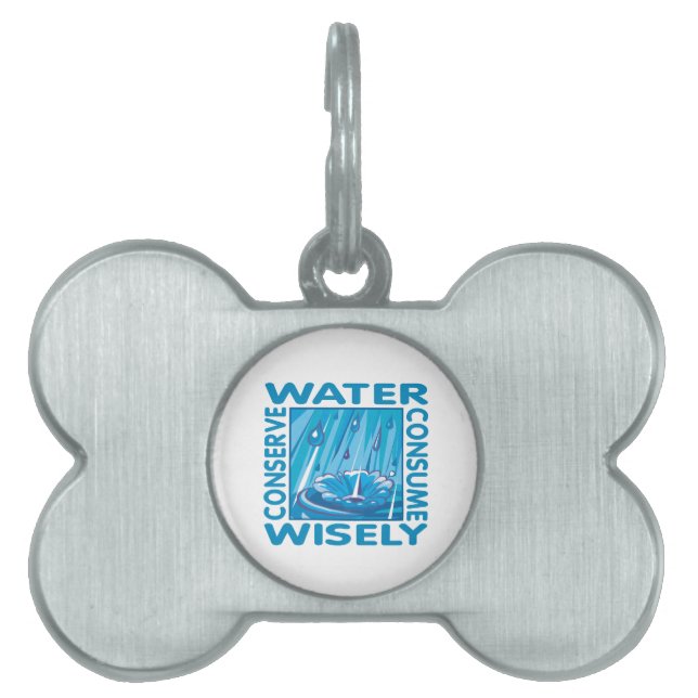 Water Conservation Pet Name Tag (Front)