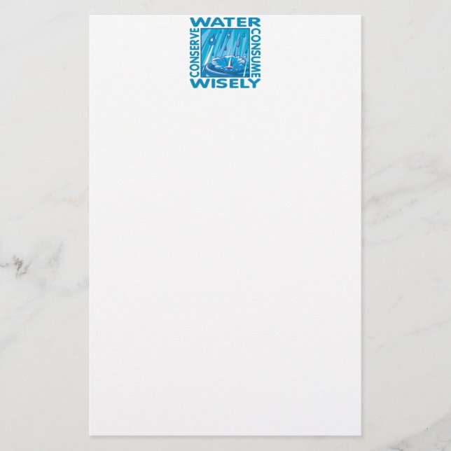 Water Conservation Stationery (Front)