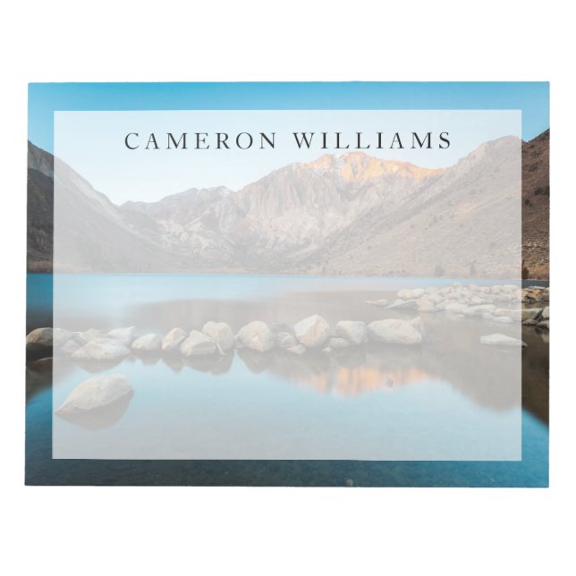 Water | Convict Lake Sierra Nevada Notepad (Front)