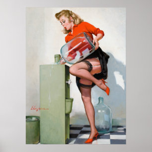 Water Cooler Pin Up Poster