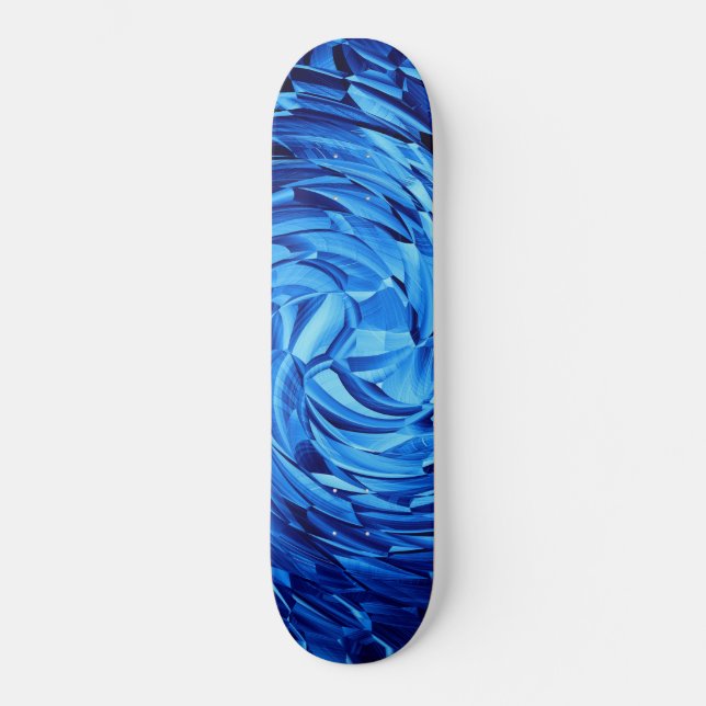 water crystal swirl skateboard (Front)