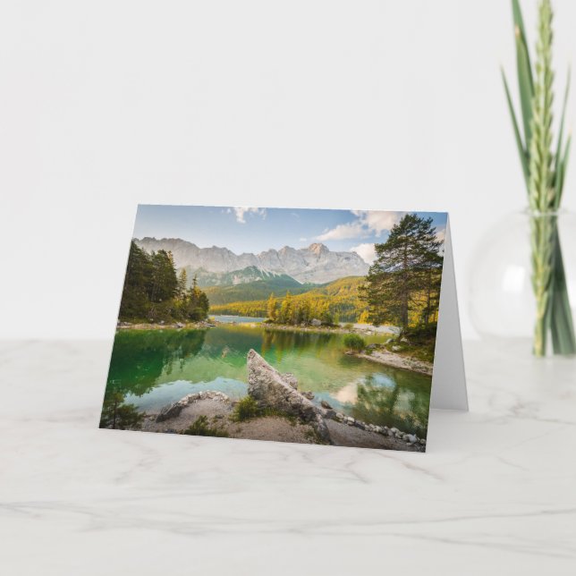 Water | Dachstein Mountains Lake Germany Card (Front)
