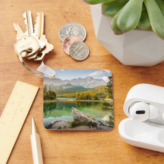 Water | Dachstein Mountains Lake Germany Key Ring (Desk)