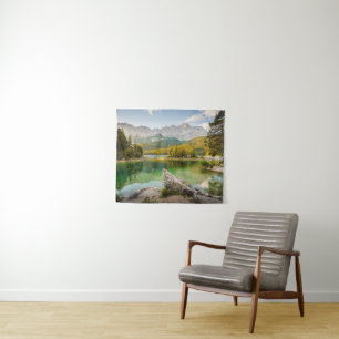 Water Dachstein Mountains Lake Germany Tapestry