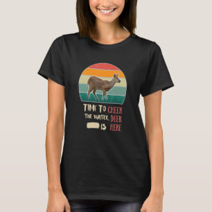 Water Deer Animal Retro Men Women Kids T-Shirt