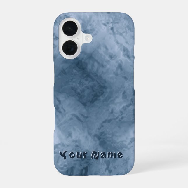 Water design -  iPhone 16 case (Back)