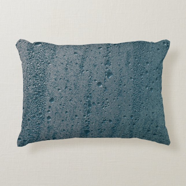 Water dew on glass decorative cushion (Front)