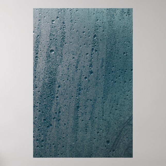 Water dew on glass poster (Front)