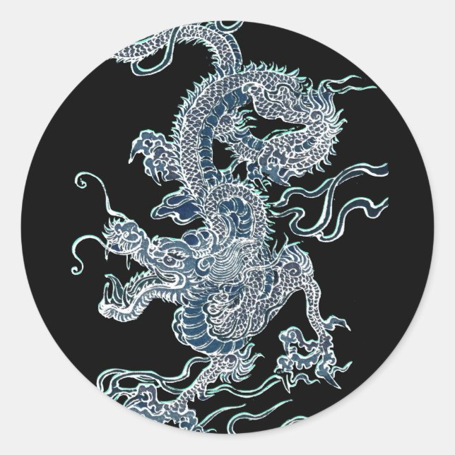Water Dragon 2012 Classic Round Sticker (Front)