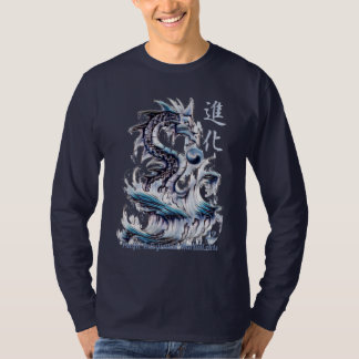 Water Dragon 22 Yin Yang Kanji T-Shirt