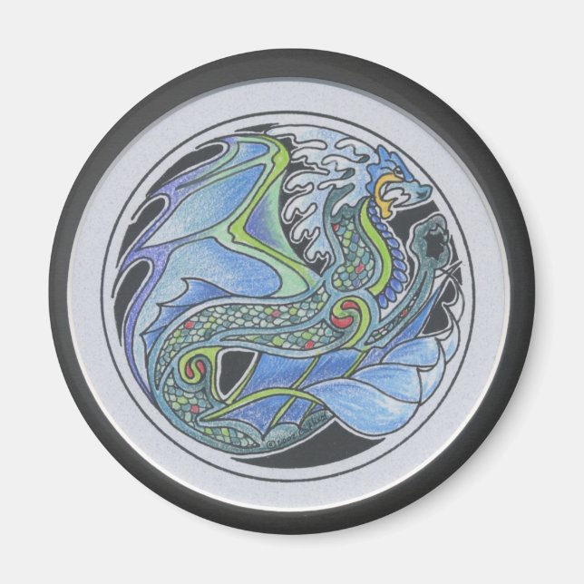 Water Dragon Magnet (Front)