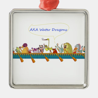 Water Dragon Metal Ornament