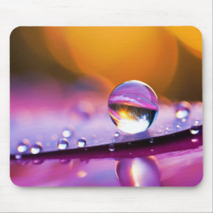 Water Drop Dewdrop Nature Serene Calm Mouse Pad