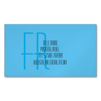 water drop splashing blue ripples splash business Magnetic business card
